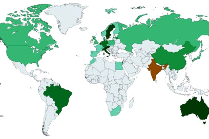 what country has the most vegans