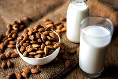 can a vegan drink almond milk